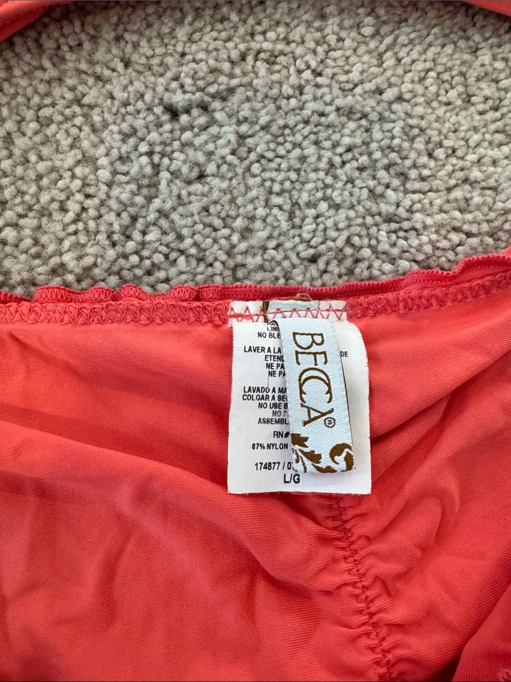 Becca | Coral Pink Two-Piece Swim Set
